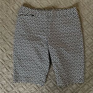 White House Black Market Geometric Bermuda Shorts